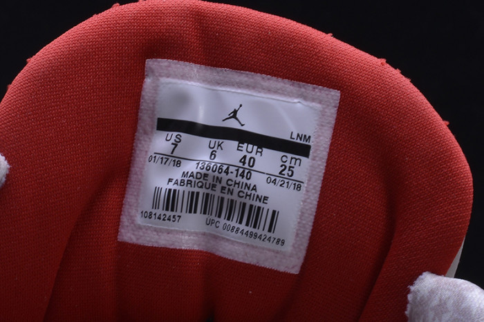 air jordan 3 retro "charity game" sail red mens 136064-140