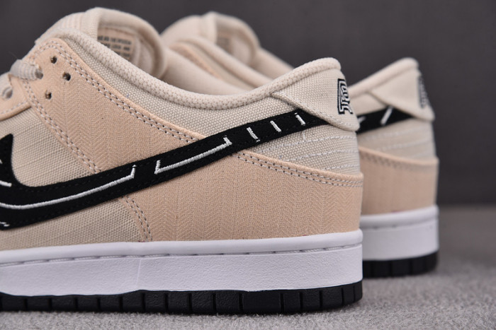 nike sb dunk low albino & preto fd2627-200