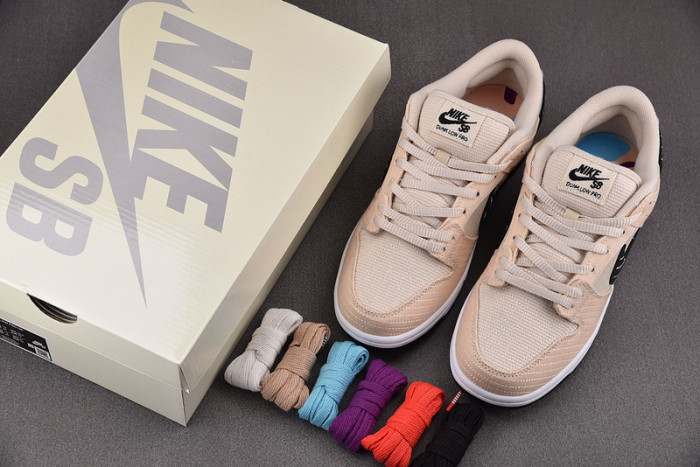 nike sb dunk low albino & preto fd2627-200