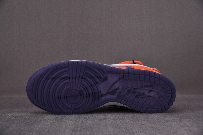 OFW x Nike SB Dunk Low Orange Perple White Shoes CT0856-801