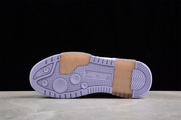 OW Out Of Office Calf Leather White Lilac OWIA259F22LEA0010136