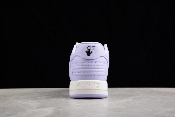 OW Out Of Office Calf Leather White Lilac OWIA259F22LEA0010136