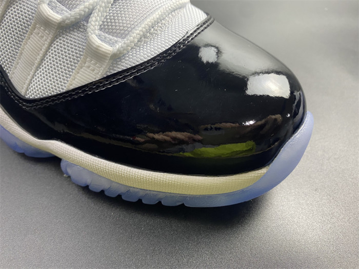 air jordan 11 retro low "concord" black/ white mens 528895-153