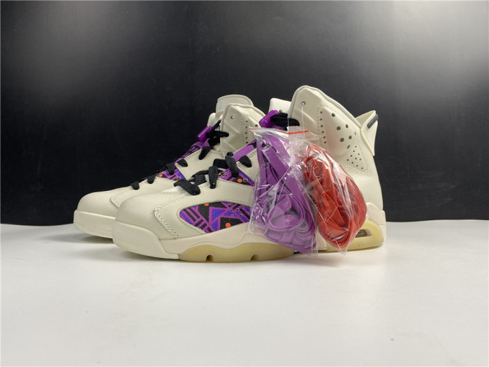 air jordan 6 retro quai54 sail black cz4152-101