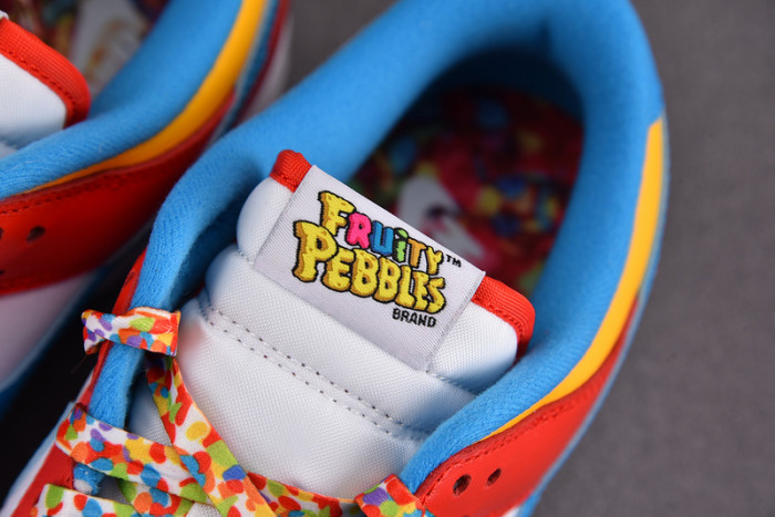 nike dunk low qs lebron james fruity pebbles dh8009-600