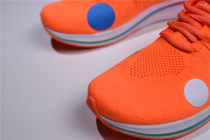 nike x ofw zoom fly mercurial flyknit total orange ao2115-800