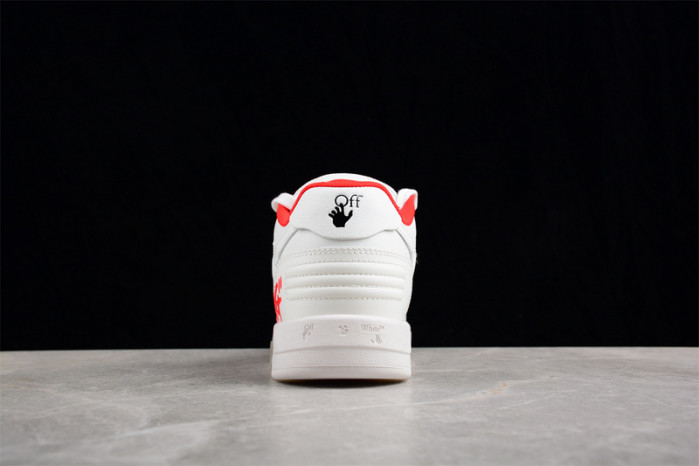 OW Out Of Office OOO Low Tops White Red OMIA189S23LEA0030125