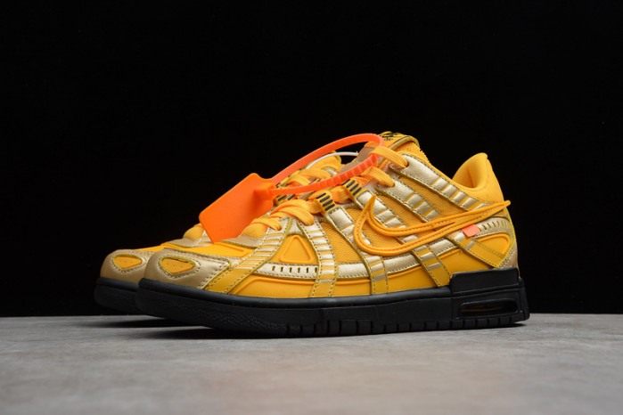 OFW x Nike Air Rubber Dunk “University Gold CU6015-700