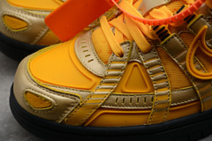 OFW x Nike Air Rubber Dunk “University Gold CU6015-700