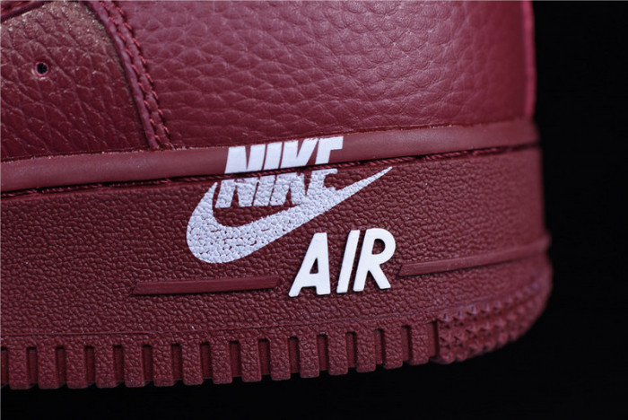 nike air force 1 low 07 lthr sail team red aj7280-600