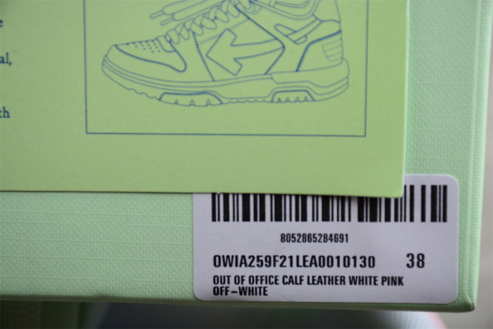 OW Out Of Office OOO Low Tops White Light Pink OWIA259F21LEA0010130